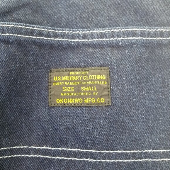 Okonkwo Railway Jeans Men's Small Carpenter Dark Wash Straight Leg Cotton NEW - Picture 11 of 16